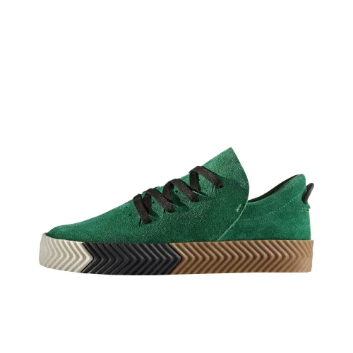 Alexander Wang x Adidas Originals Skate Зеленый Низкий Топ Кроссовки для скейтбординга Унисекс Jadeite Зеленый