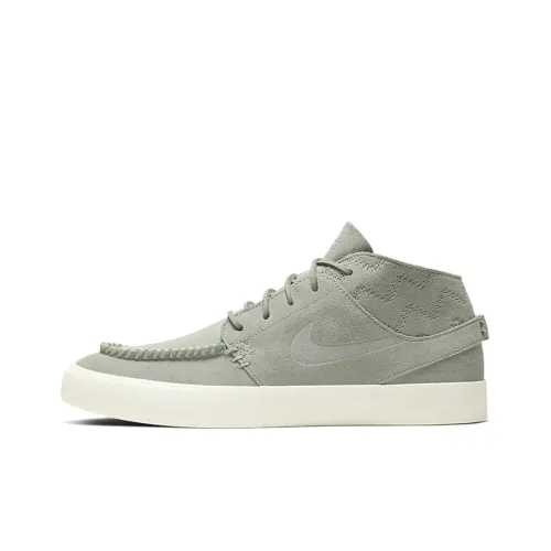 nike SB Stefan Janoski MID Crafted Non Slip Легкий MID Топ Скейтборд Кроссовки Унисекс Серый
