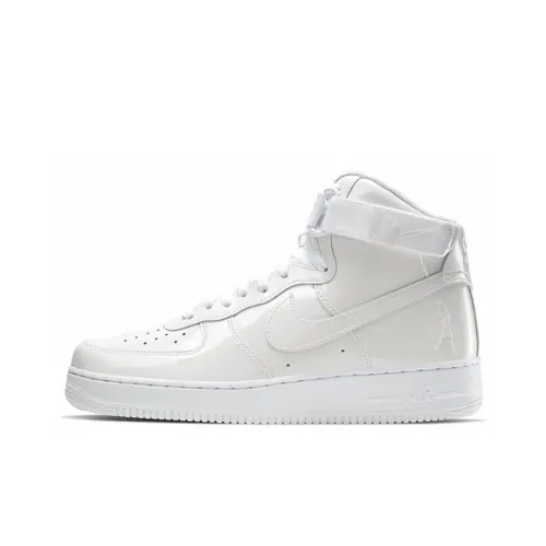 Nike Air Force 1 Sheed Wallace Anti-Slip Легкий Высокий Топ Скейтборд Кроссовки Мужские Белые
