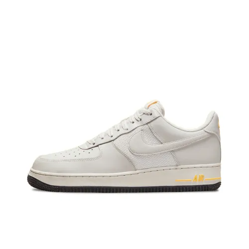 Nike Air FORCE 1 Slip-on Устойчивый к истиранию Низкий Топ Скейтбординг Мужской Серый Белый