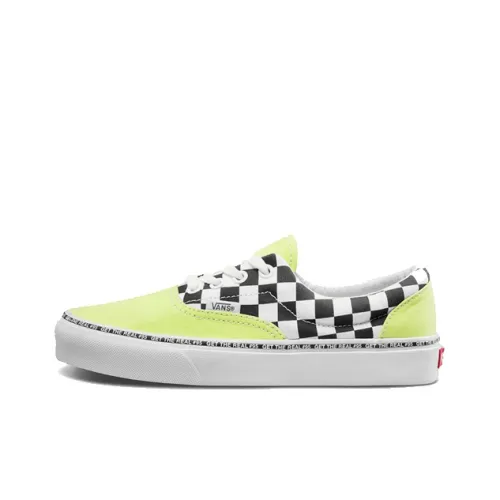 VANS Era Шахматный узор Низкие кроссовки для скейтбординга Унисекс Желтые
