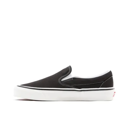 Vans Slip On Series Anaheim Factory Classic Low Top Скейтборд Кроссовки Unisex Черный Белый