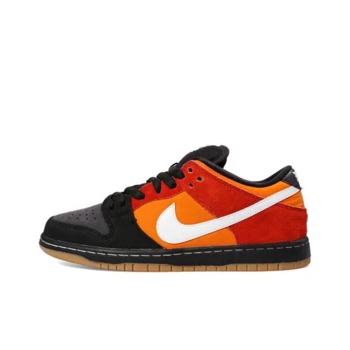 Nike Dunk SB Slip-resistant Abrasion-resistant Lightweight Low-Top Skateboard Shoes Men's Black Orange Найк Dunk SB противоскользящие устойчивые к истиранию легкие низкие кеды для скейтбординга мужские черные оранжевые