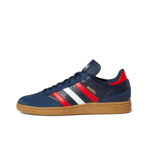Adidas Originals Busenitz Vulc Slip-Resistant Low Top Скейтборд Кроссовки Мужские Синий Черный Красный
