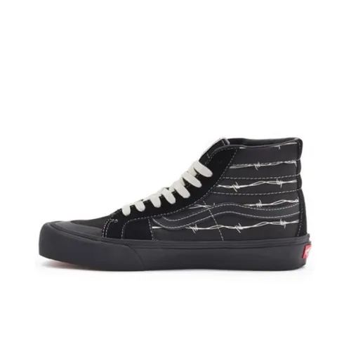 VANS SK8 138 SF Barbed Wire Высокие Кроссовки для скейтбординга Унисекс Черные