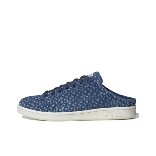 Adidas Originals StanSmith Mule Slip-resistant Low Top Скейтборд Кроссовки Унисекс Темно-синий Белый