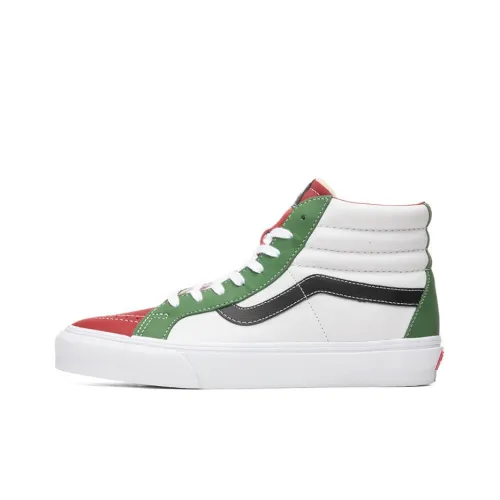 VANS SK8 Vault Reissue EF VLT LX High Топ не Возможный Unisex Белый Зеленый Красный Color Block