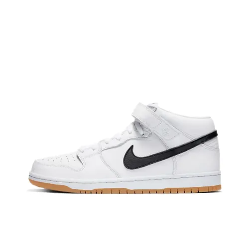 Nike Dunk SB Pro Iso Покрытие Поддержка MID Скейтбординг Кроссовки Топ Унисекс Белый Черный
