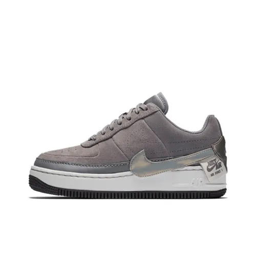 Nike Air Force 1 Air Force 1 Покрытие Устойчивое к истиранию Низкий Топ Скейтбординг Кроссовки Женские Серый