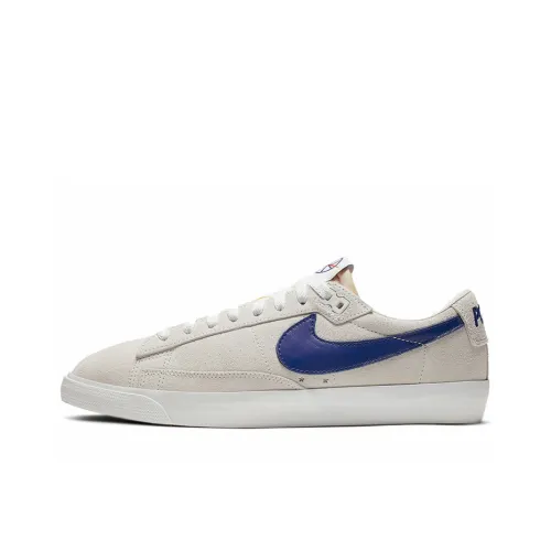 Nike Blazer Support Coating Низкие Кроссовки для Скейтбординга Унисекс Серый Синий