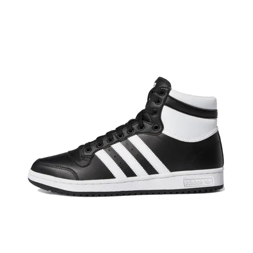 Adidas Originals Top Ten High Top Скейтборд Кроссовки Унисекс Черный Белый