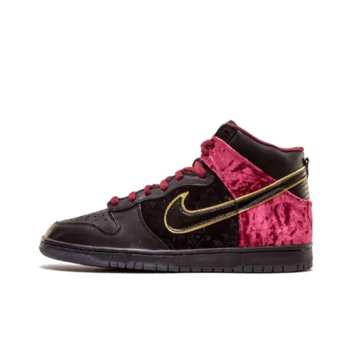 nike Dunk SB Premium SB Bloody Воскресенье Slip-resistant Abrasion-resistant High Top Скейтбординг Кроссовки Мужские Черные