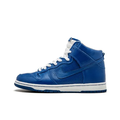 Nike Dunk SB Нескользящий Легкий Высокий Топ Скейтборд Кроссовки Мужские Синие