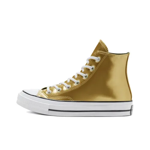 Конверс 1970s CHUCK TAYLOR Slip-Resistant High Top Скейтборд Кроссовки Женские Золотые