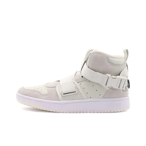 ADIDAS NEO Hoops 2,0 UT Slip-резистентная устойчивая к истиранию MID топ скейтбординг мужской бежево-серый