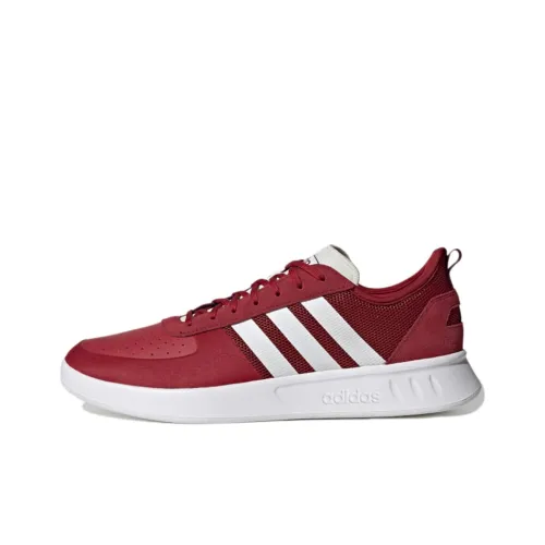 Adidas Court80s Slip-Resistant Низкие Кроссовки для Скейтбординга Мужские Красные Белые