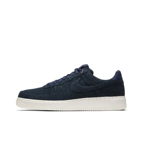 Nike Air Force 1 Slip Resistant Abrasion Resistant Легкий Low Топ Кроссовки для скейтбординга Унисекс Морской синий