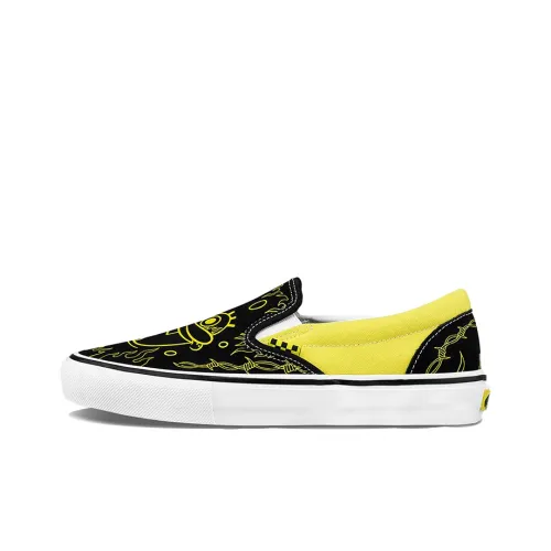 SPONGEBOB SQUAREPANTS x Vans Old Skool Collection Низкие Скейтборд Кроссовки Унисекс Черный Желтый