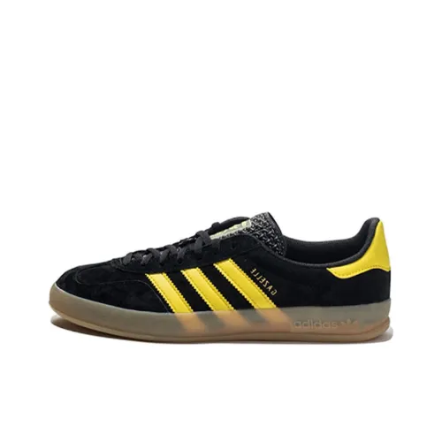 Adidas Originals GAZELLE INDOOR Low Топ Скейтборд Кроссовки Мужские Черные Желтые