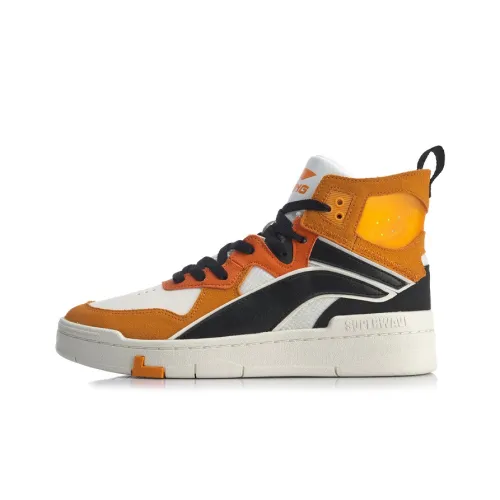 Лайнер Wave SUPERWAVE Hi High Скейтборд Кроссовки Мужские Оранжевый Белый Синий