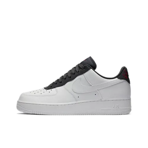 Nike Air Force 1 Slip-Resistant Low Top Скейтбординг Кроссовки Мужские Белый Черный Красный