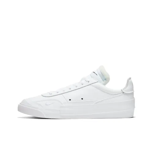 Nike Drop Type LX White Lightweight Coating Низкие Скейтборд Кроссовки Унисекс White