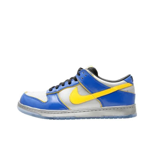 Nike Dunk Supreme Low Топ Скейтборд Кроссовки Мужские Синие Желтые