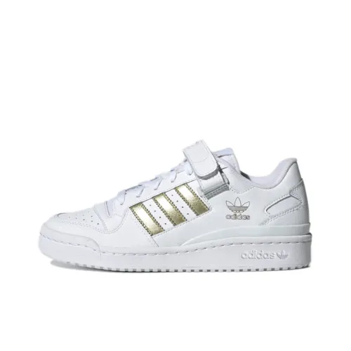 Adidas Originals FORUM Low Износостойкий и Легкий Низкий Скейтбординг Кроссовки Женские Ярко-белый