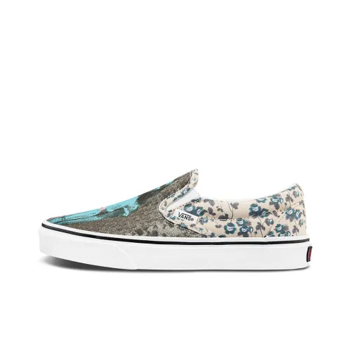 HOUSE OF TERROR x VANS Slip On Series Low Skateboard Shoes Унисекс Ecru