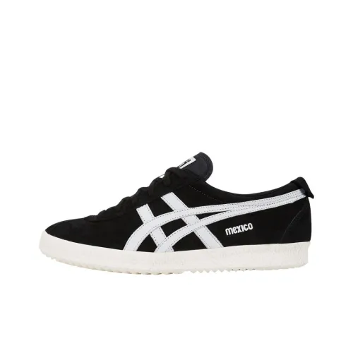 Onitsuka Tiger Delegation Mexico Slip-resistant Abrasion-resistant Low Top Skateboard Shoes Unisex Black -> Onitsuka Tiger Delegation Mexico Противоскользящие Износостойкие Низкие Кеды для Скейтбординга Унисекс Черные