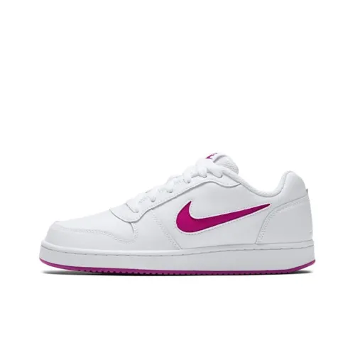 Nike EBERNON Low Покрытие Slip-Resistant и Abrasion-Resistant Низкие Кроссовки для Скейтбординга Женские Белые Розовые Красные