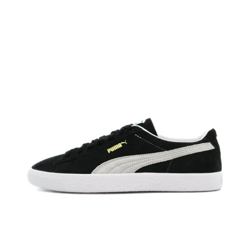 PUMA Suede Series VTG Low Скейтборд Кроссовки Унисекс Черный Белый
