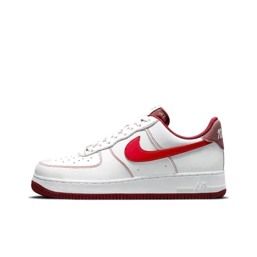 Nike Air FORCE 1 Low 'First Use' Нижняя юбка Resistant Low Топ Кроссовки для скейтбординга Мужской Белый Красный