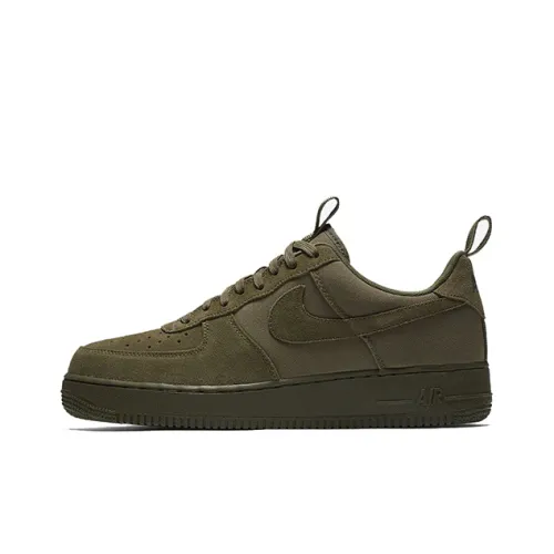 Nike Air Force 1 07 CNVS Anti-slip Легкий Низкий Топ Скейтбординг Кроссовки Унисекс Зеленый