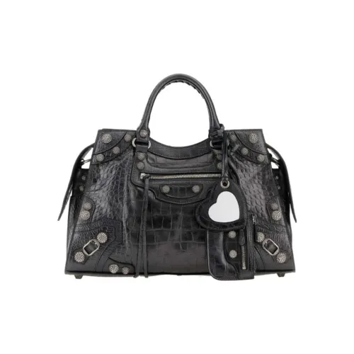 Balenciaga Телячья кожа Сумка через плечо Сумка Обычная Женская Черная