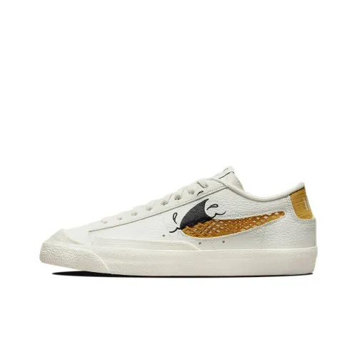 Nike Blazer 77 SE NN 'Sun Club' Низкие Кроссовки для скейтбординга Мужские Белые Коричневые