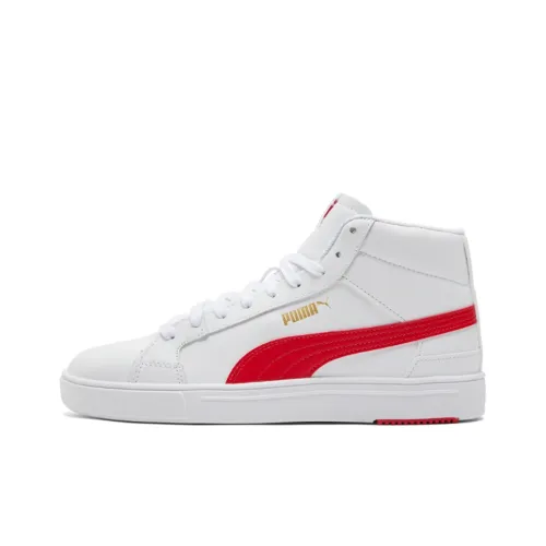 PUMA Serve Pro Lite MID Топ Скейтборд Кроссовки Унисекс Белый Красный