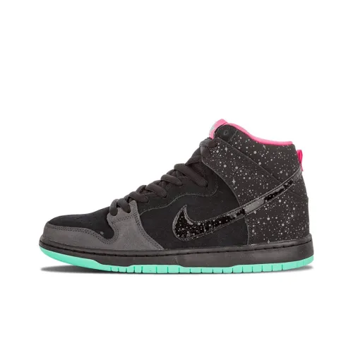 Nike Dunk SB Dunk SB High Нескользящий Легкий Высокий Топ Скейтборд Кроссовки Унисекс Черный Розовый