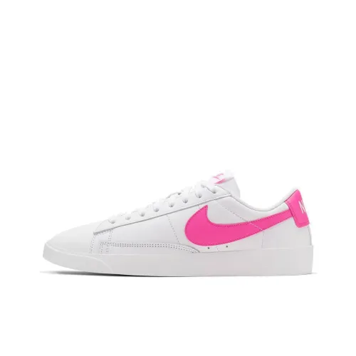 Nike Blazer Slip Resistant Abrasion Resistant Low Топ Скейтборд Кроссовки Женские Розовые Белые