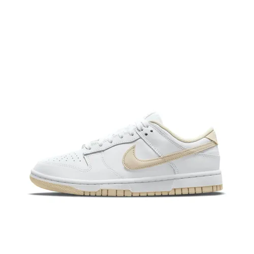 nike Dunk 'Pearl White' Противоскользящие Устойчивые к износу Легкие Низкие Кроссовки для скейтбординга Женские Pearl White