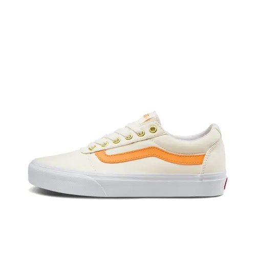 VANS Ward Low Топ Скейтборд Кроссовки Женские Бежевый Белый Оранжевый