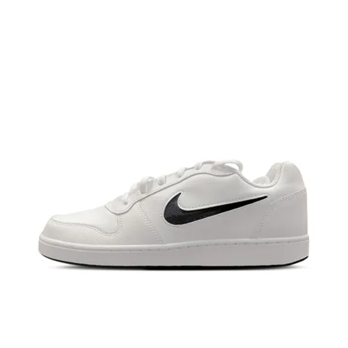 Nike EBERNON Low Износостойкий и Легкий Низкий Топ Скейтборд Кроссовки Мужские Белый Черный