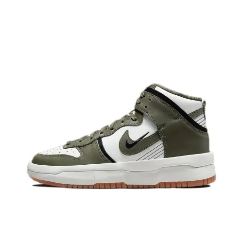 Nike Dunk Rebel 'Cargo Хаки' Slip-on Устойчивые к истиранию Высокие Кроссовки для скейтбординга Женские Зеленые