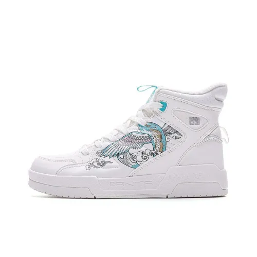 ANTA Life Collection Высокие Кроссовки для скейтбординга Женские Белые Синие