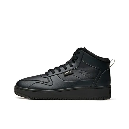 ANTA Life Collection Покрытие Термическое Устойчивое к Сцеплению MID Топ Скейтборд Кроссовки Мужские Черные