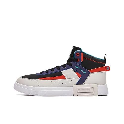 Erke Rush MID Скейтборд Кроссовки Мужские Черные Фиолетовые