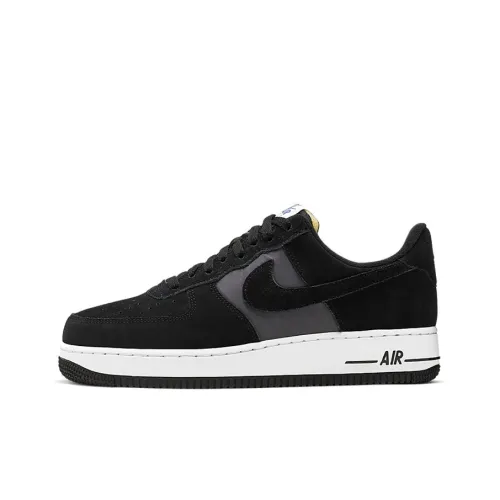 Nike Air Force 1 07 LV8 Покрытие Slip-Resistant Низкий Топ Скейтбординг Кроссовки Унисекс Черный Флис