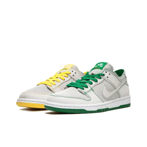 Ishod Wair x Nike Dunk SB Mismatch Non Slip Легкий Низкий Топ Скейтборд Кроссовки Унисекс Серый Желтый Зеленый