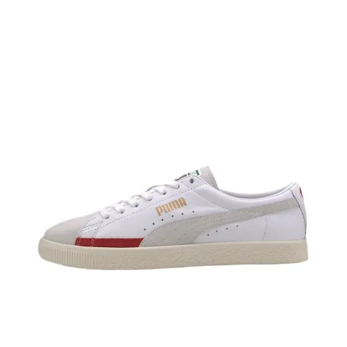 PUMA Basket 90680 L Low Топ Скейтборд Кроссовки Унисекс Белый Красный