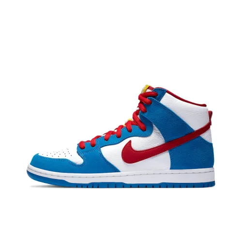 Nike Dunk SB High Топ Скейтборд Кроссовки Унисекс Белый Синий Красный